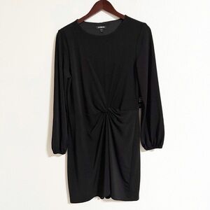 NEW Express Twist Front Blouson Sleeve Sheath Dress
